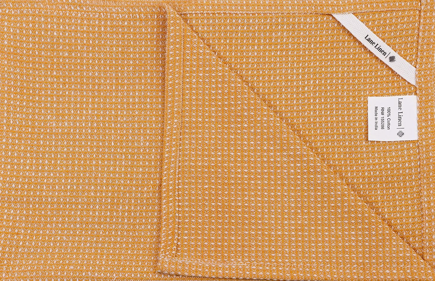 Set of 6 Multiweave Kitchen Towels - Yellow