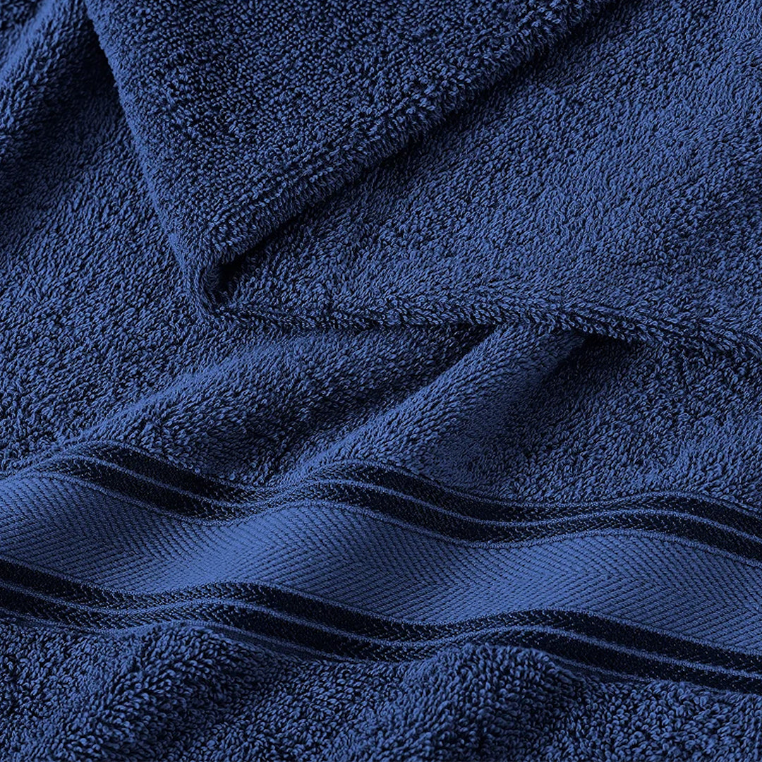 18 Piece 100% Cotton Towel Set 550GSM - Navy