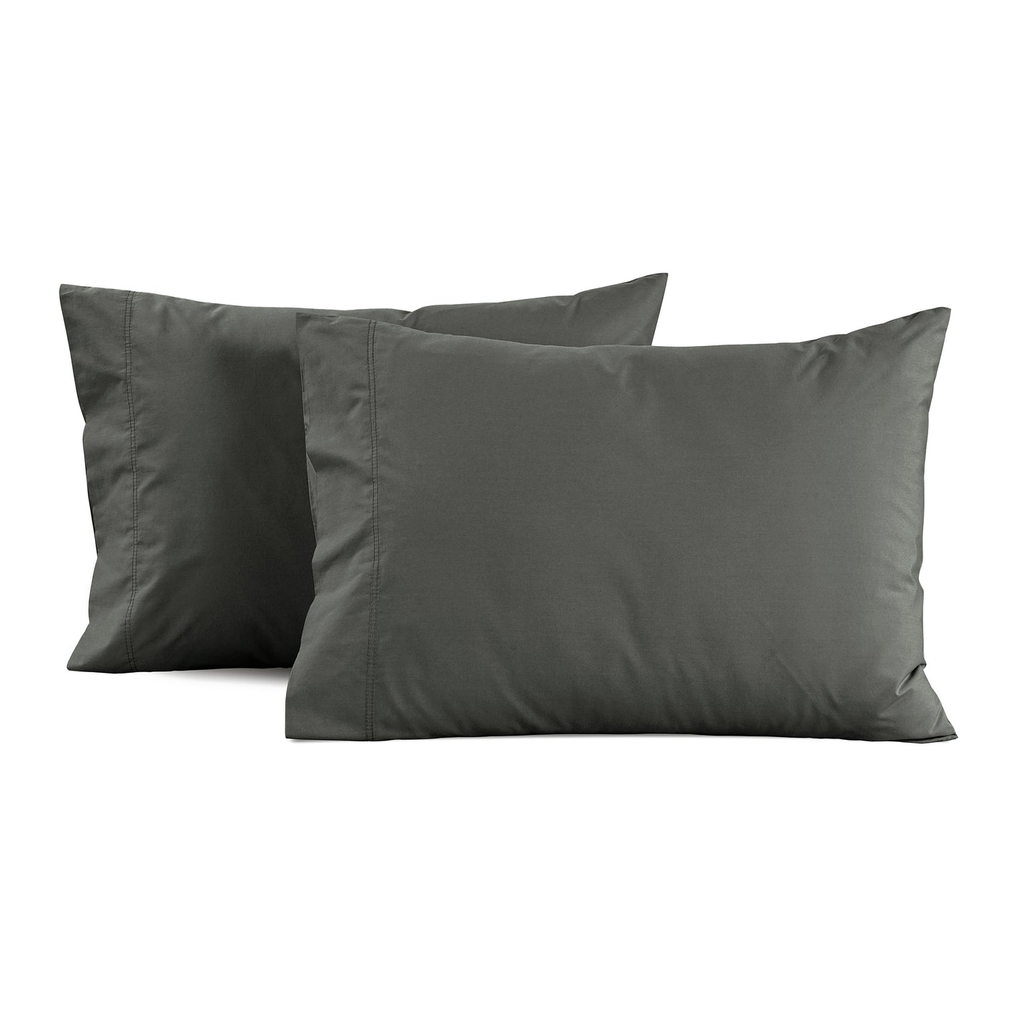 100% Cotton Percale Sheet Set - Charcoal