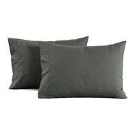 100% Cotton Percale Sheet Set - Charcoal