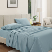 100% Cotton Percale Sheet Set - French Blue
