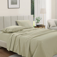 100% Cotton Percale Sheet Set - Linen