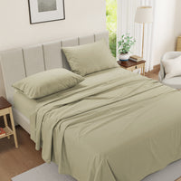 100% Cotton Percale Sheet Set - Linen