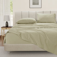 100% Cotton Percale Sheet Set - Linen