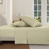 100% Cotton Percale Sheet Set - Linen
