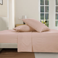 100% Cotton Percale Sheet Set - Sepia Rose