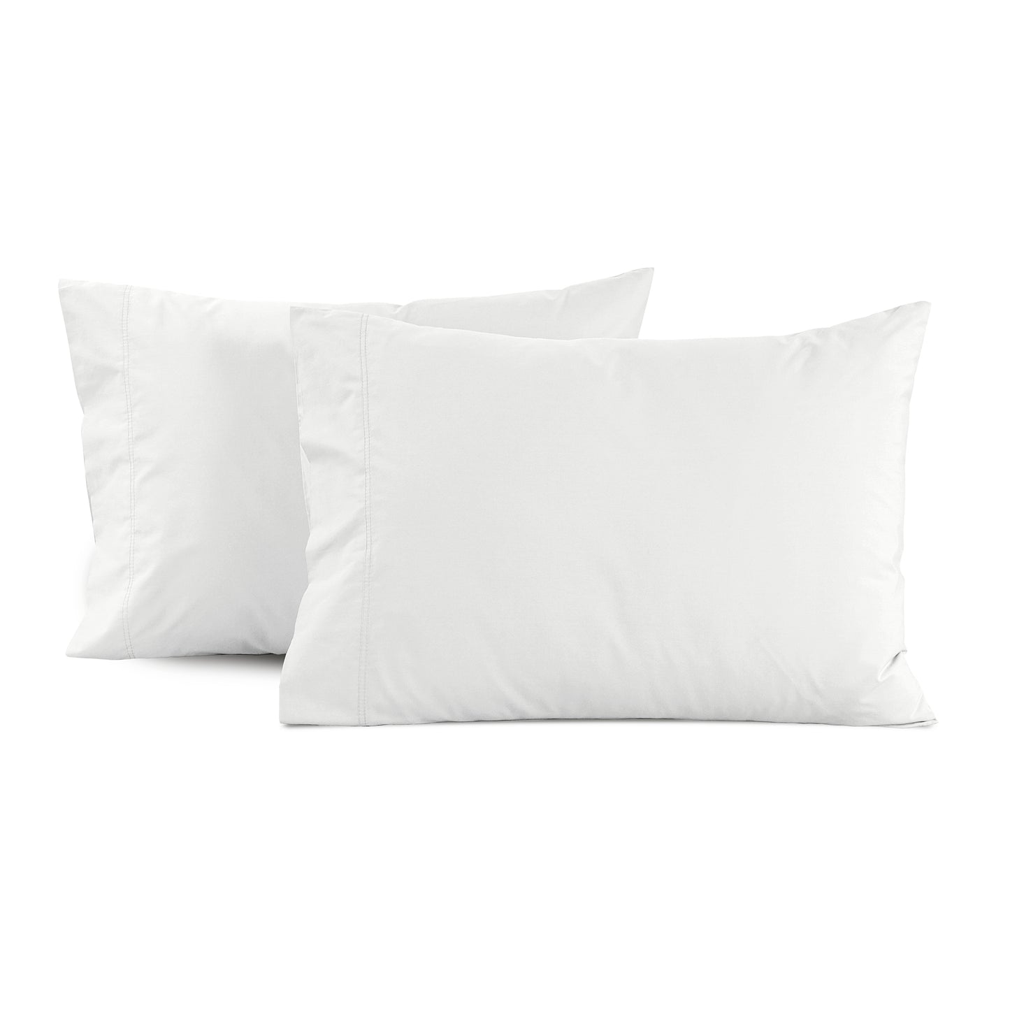 100% Cotton Percale Sheet Set - White