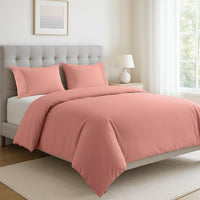 100% Organic Washed Cotton Quilt Cover Set - Rose Dawn
