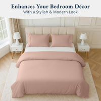 100% Organic Washed Cotton Quilt Cover Set - Sepia Rose