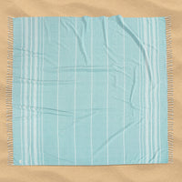 Turkish Towel Beach Blanket - Aqua