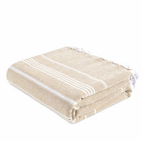 Turkish Towel Beach Blanket - Beige