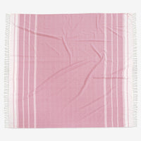 Turkish Towel Beach Blanket - Candy Pink