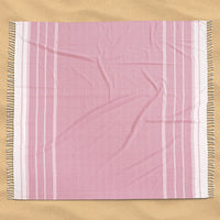 Turkish Towel Beach Blanket - Candy Pink