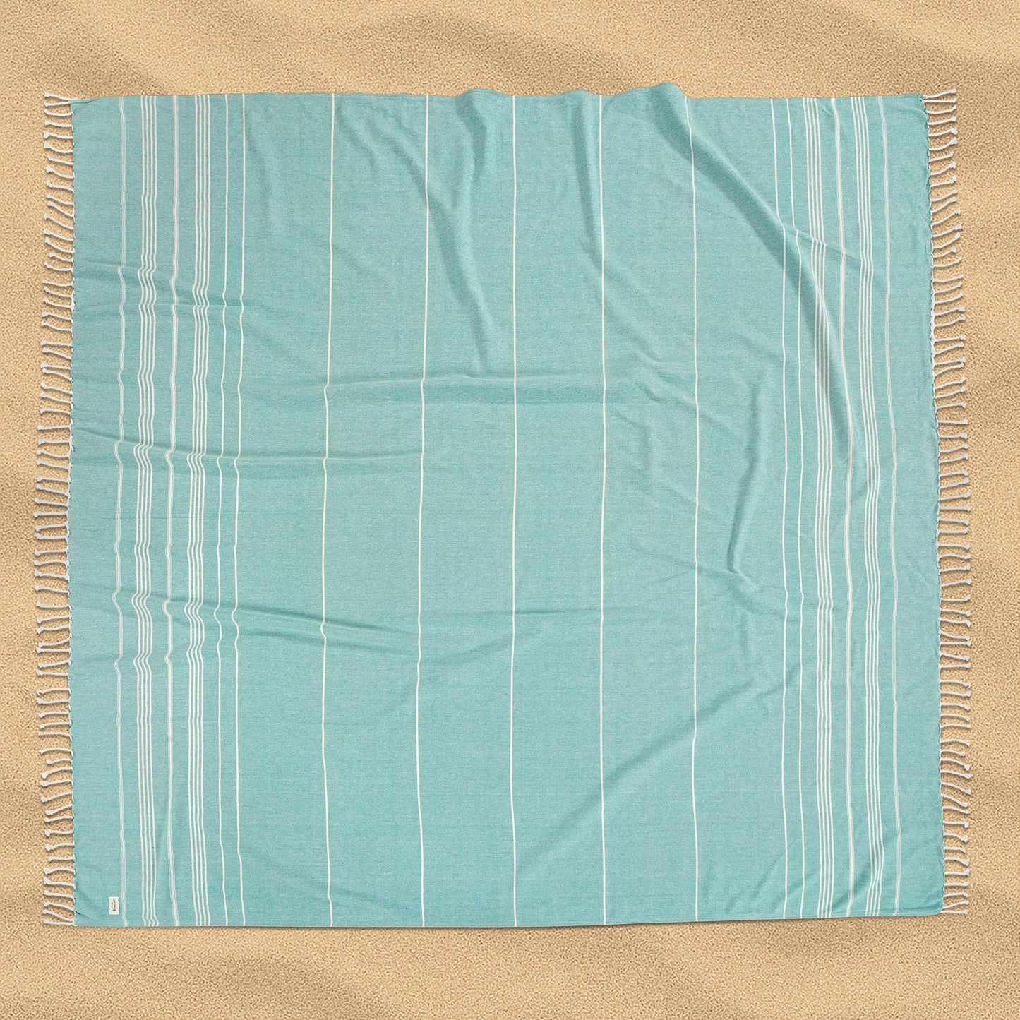 Turkish Towel Beach Blanket - Hunter Green