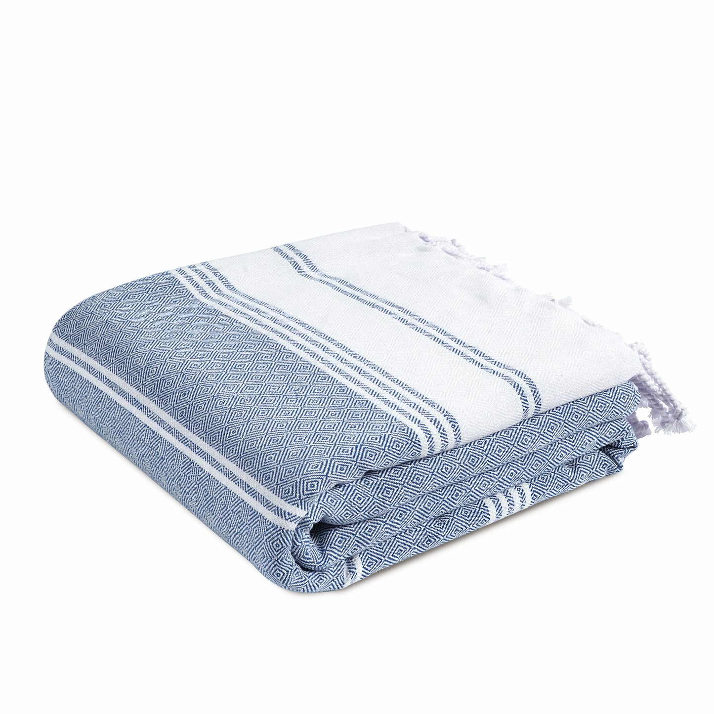 Turkish Towel Beach Blanket - Navy Blazer