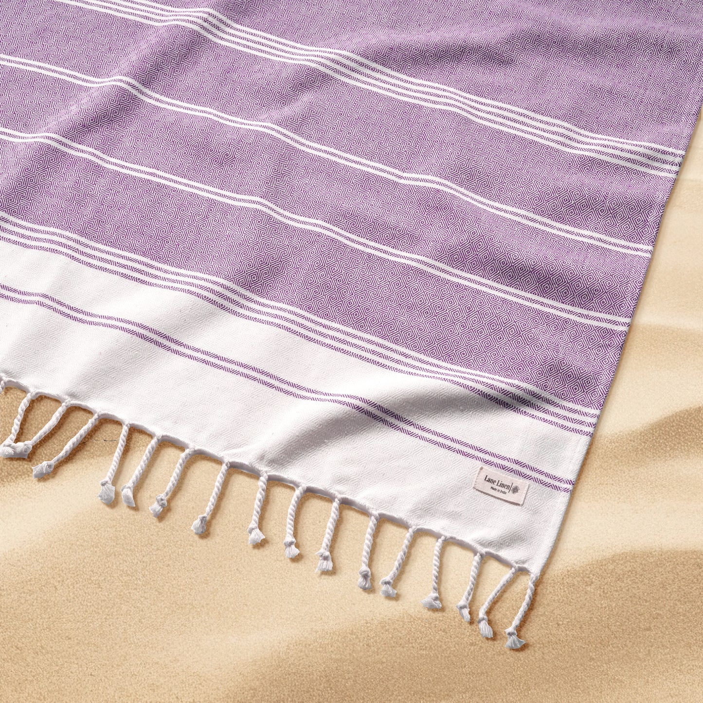 Turkish Towel Beach Blanket - Regal Orchid