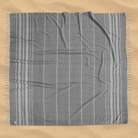 Turkish Towel Beach Blanket - Smokey Black