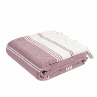 Turkish Towel Beach Blanket - Wistful Mauve