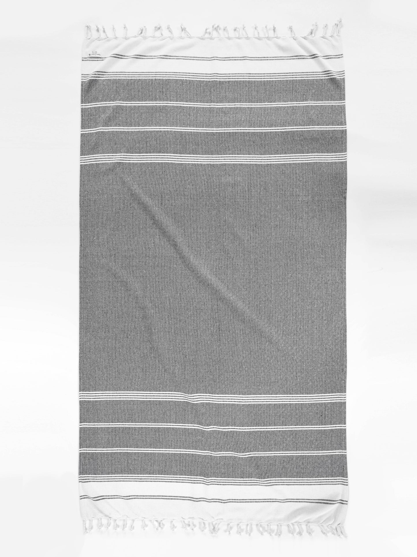 Set of 2 Diamond Turkish Beach Towels - Ebony