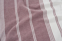 Set of 2 Diamond Turkish Beach Towels - Fired Brick