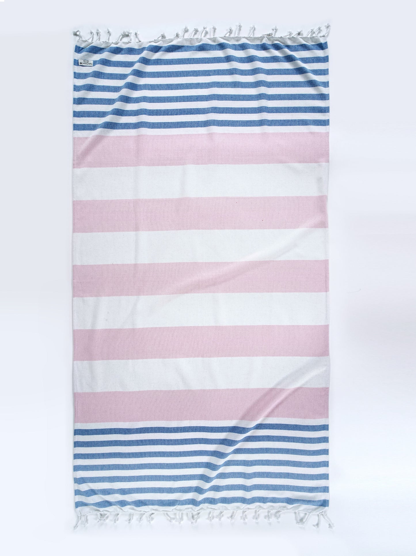 Set of 6 Diamond Turkish Beach Towels  - Diamond Multi Stripe