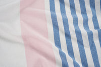 Set of 6 Diamond Turkish Beach Towels  - Diamond Multi Stripe
