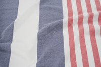 Set of 6 Diamond Turkish Beach Towels  - Diamond Multi Stripe