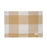 Set of 6 Placemats - Beige Check
