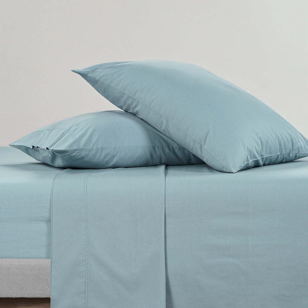 100% Cotton Percale Sheet Set - French Blue
