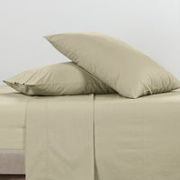 100% Cotton Percale Sheet Set - Linen