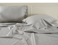 100% Organic Washed Cotton Sheet Set - Snowdrop