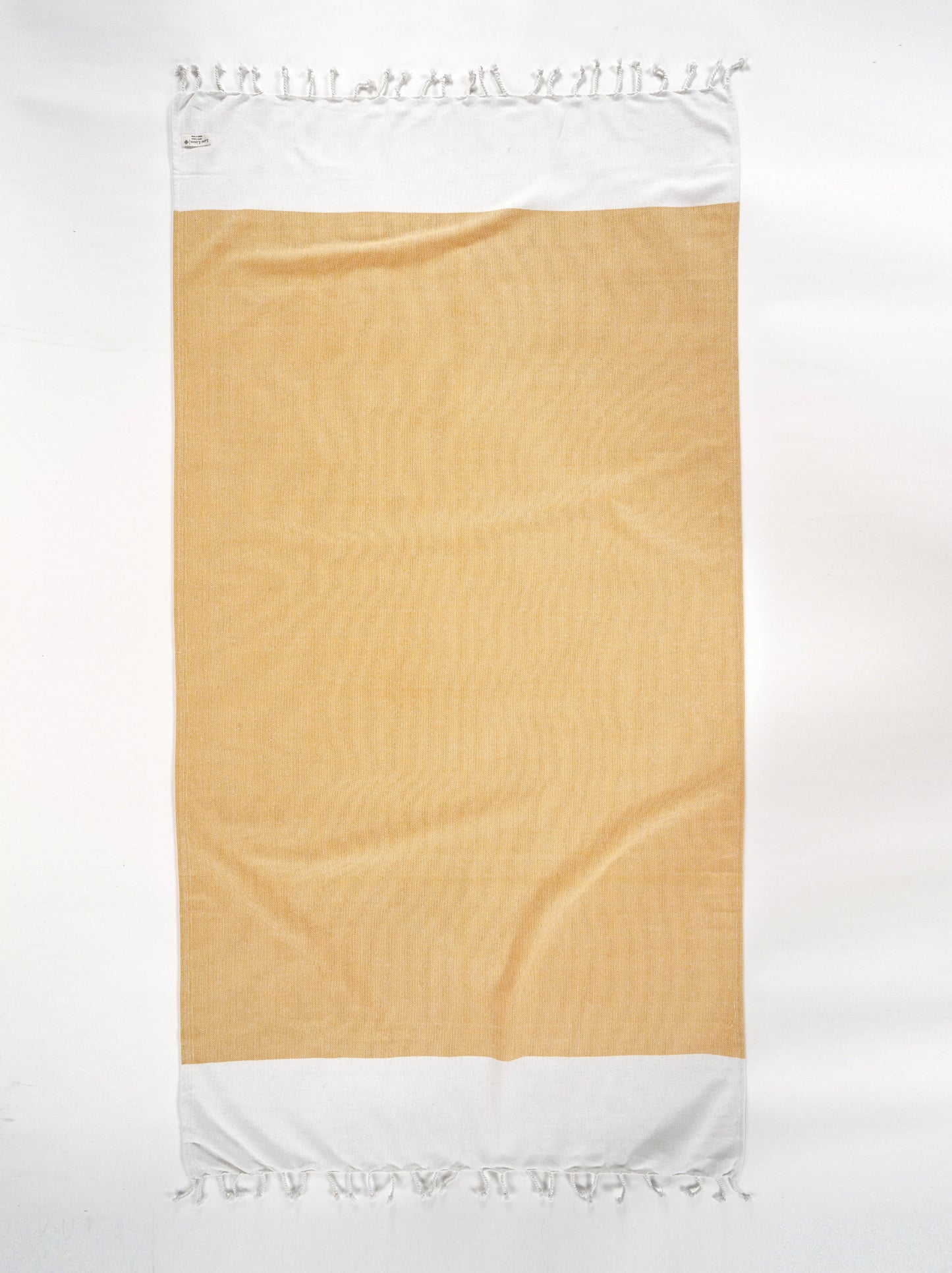 Set of 2 Herringbone Turkish Beach Towels  - Citrus