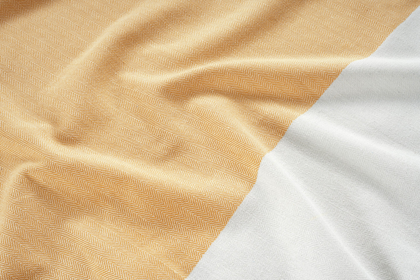 Set of 4 Herringbone Turkish Beach Towels - Citrus
