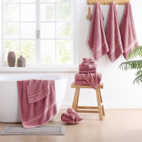 18 Piece 100% Cotton Towel Set 550GSM - Wishful Mauve