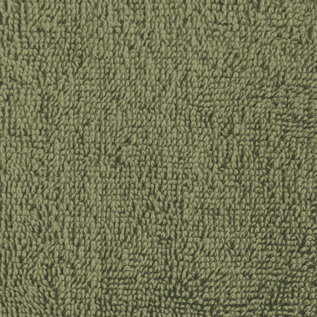6 Piece Cotton Towel Set 550GSM - Oil Green