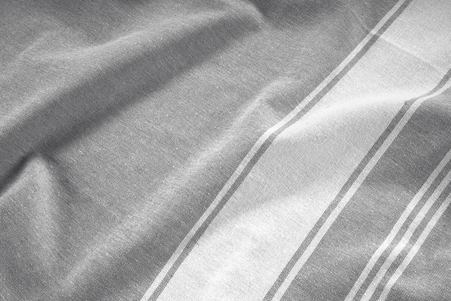 Set of 2 Chambray Turkish Beach Towels - Alloy