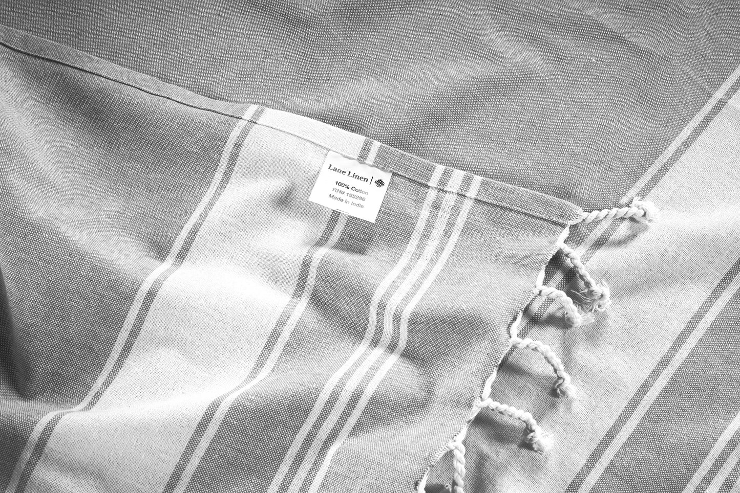 Set of 2 Chambray Turkish Beach Towels - Alloy