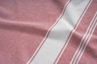 Set of 2 Chambray Turkish Beach Towels - Cashmere Rose