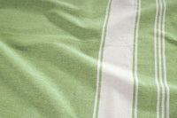 Set of 2 Chambray Turkish Beach Towels - Jade Lime