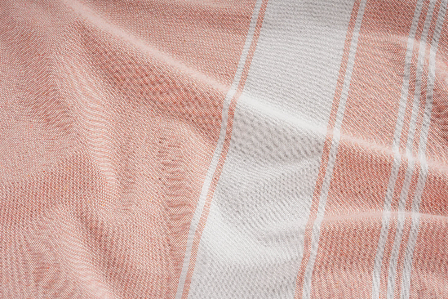 Set of 2 Chambray Turkish Beach Towels - Quartz Pink