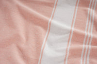 Set of 2 Chambray Turkish Beach Towels - Quartz Pink