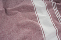 Set of 2 Chambray Turkish Beach Towels - Wistful Mauve