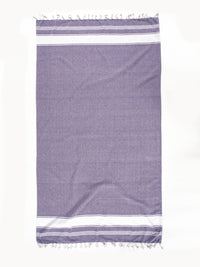 Set of 4 Chambray Turkish Beach Towels - Day Break