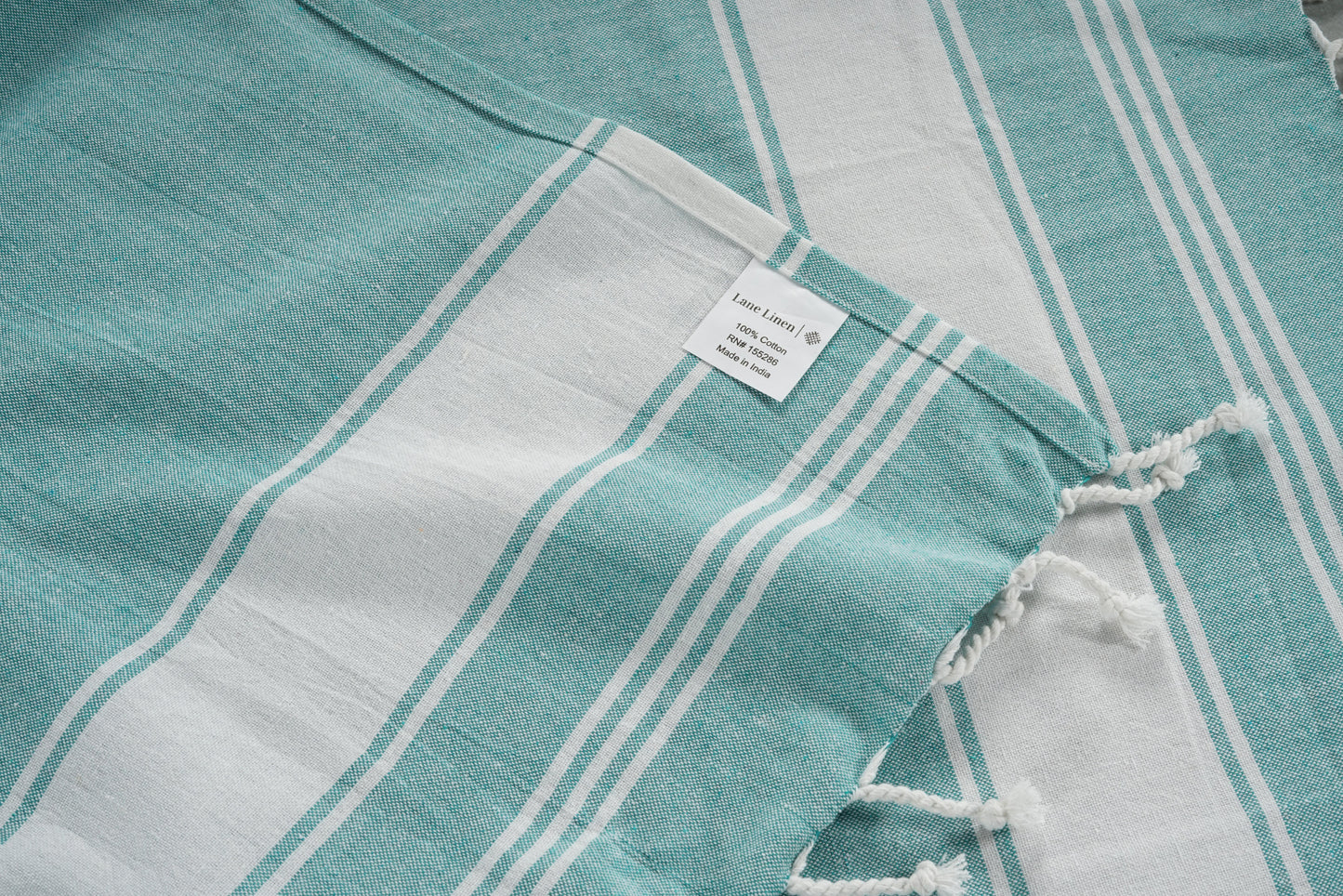 Set of 6 Chambray Turkish Beach Towels - Vintage Beach