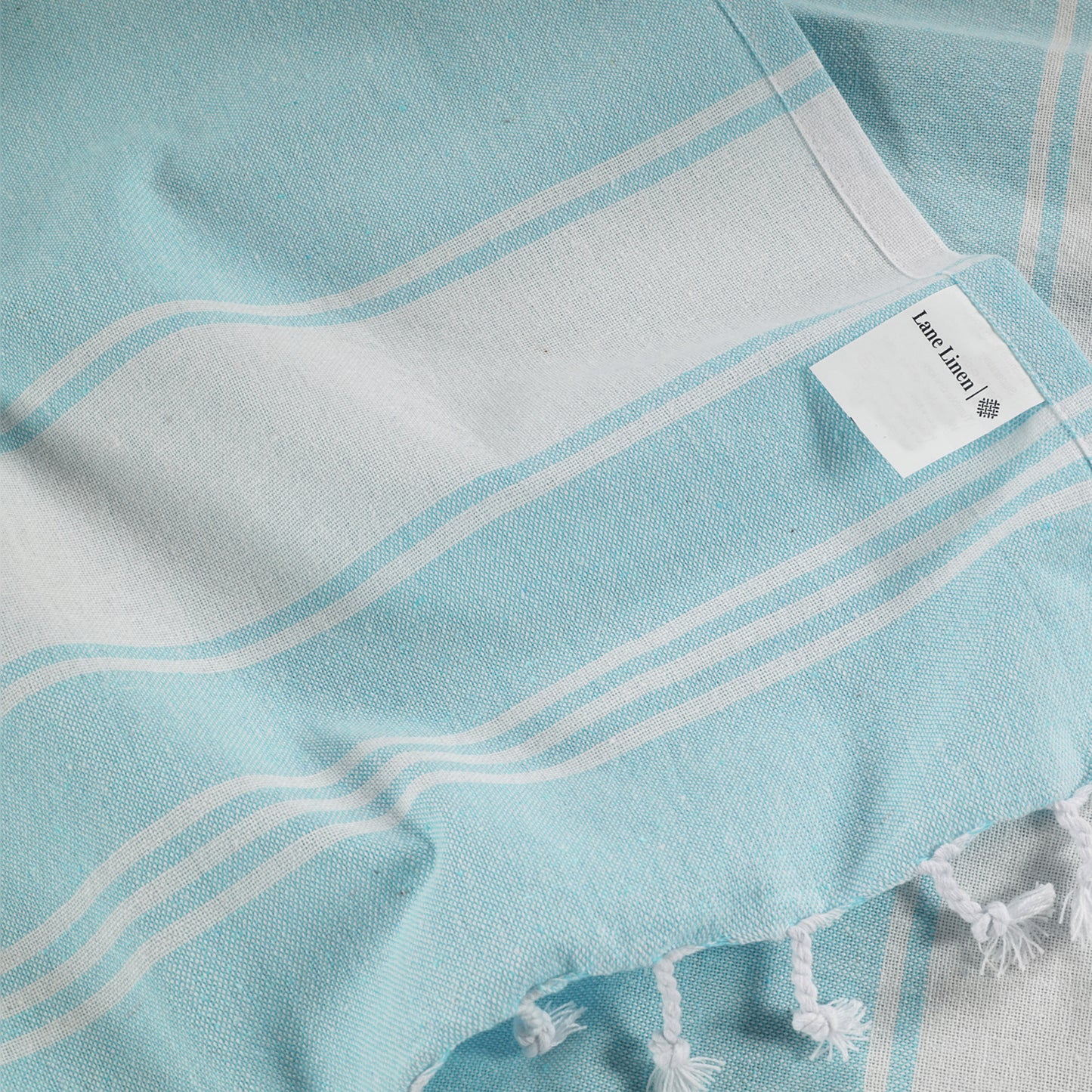 Set of 6 Chambray Turkish Beach Towels - Nautical