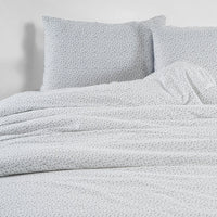 100% Organic Washed Cotton Quilt Cover Set - Haze Grey