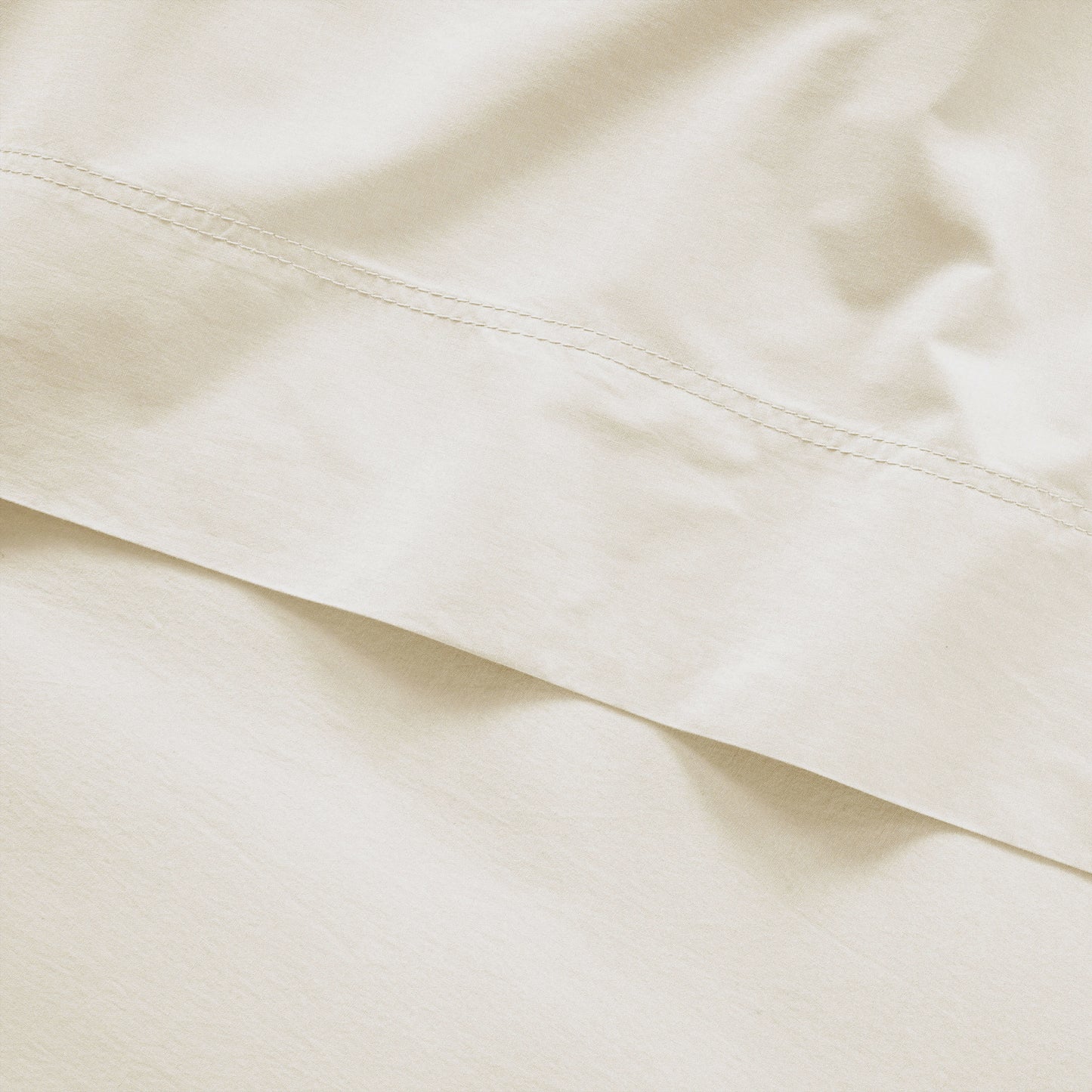 100% Cotton Percale Sheet Set - Ivory