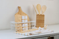 Set of 6 Multiweave Kitchen Towels - Yellow
