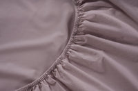 100% Organic Washed Cotton Fitted Sheet Set - Lilac