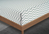 100% Organic Washed Cotton Sheet Set - Chevron Blue